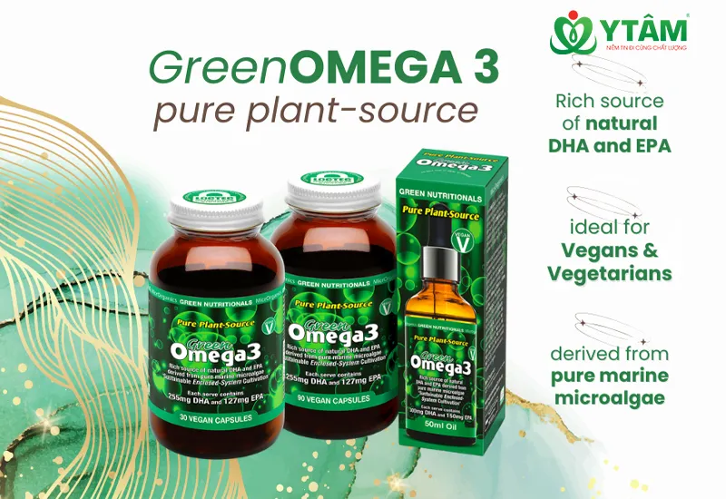 Viên uống Green Nutritionals Omega 3 - Hỗ trợ sức khỏe