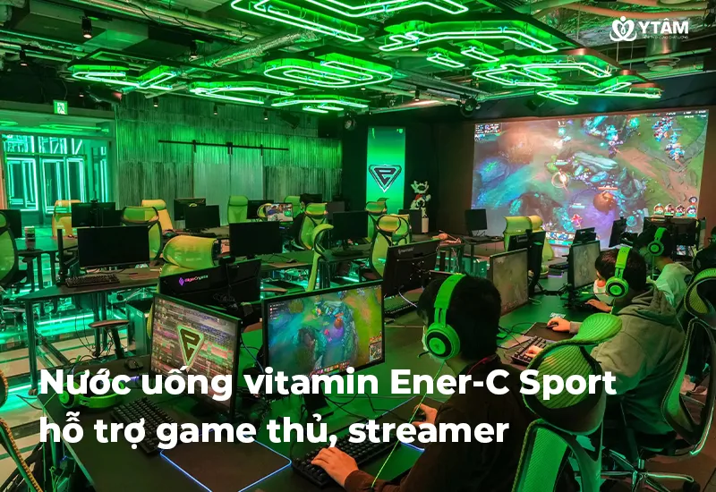 Nước uống vitamin Ener-C Sport hỗ trợ game thủ, streamer